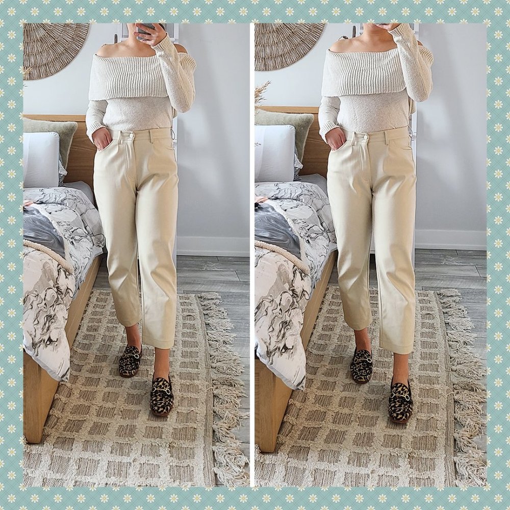Aerie Cream Off-The-Shoulder Sweater